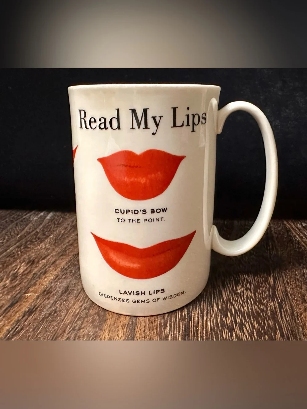 Read My Lips Lenox Coffee Mug by Kate Spade Snap Happy Collection